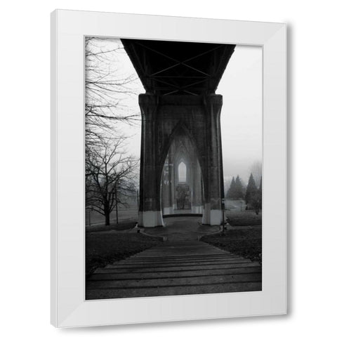 BW St. Johns Arches VI White Modern Wood Framed Art Print by Berzel, Erin