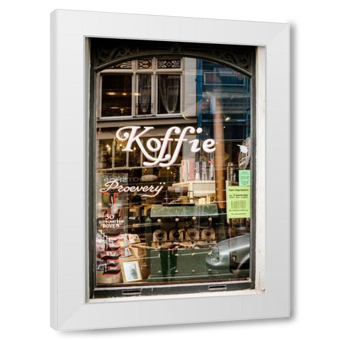 Amsterdam Reflections White Modern Wood Framed Art Print by Berzel, Erin