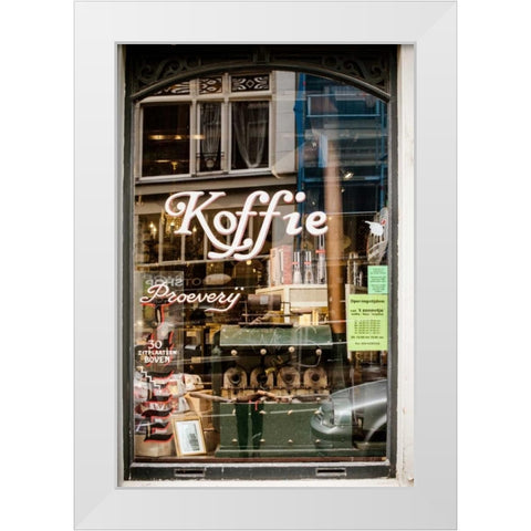 Amsterdam Reflections White Modern Wood Framed Art Print by Berzel, Erin