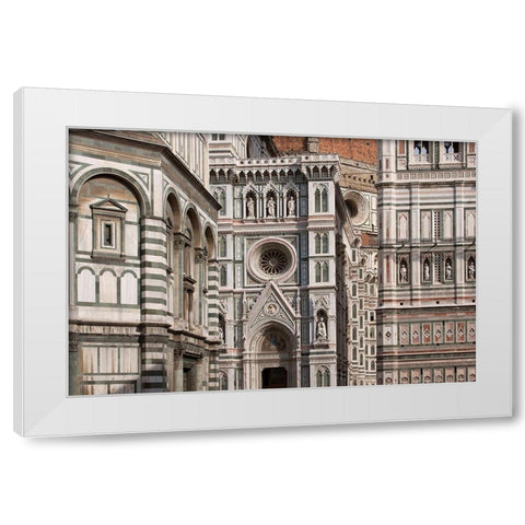 The Duomo Florence I White Modern Wood Framed Art Print by Crane, Rita