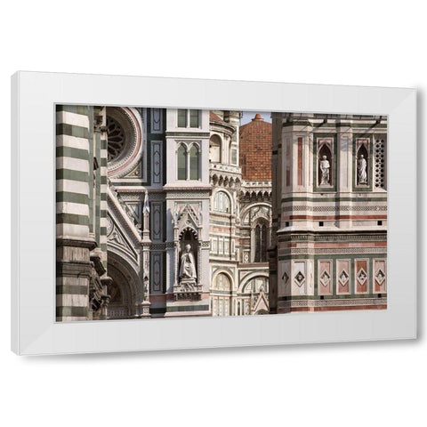 The Duomo Florence II White Modern Wood Framed Art Print by Crane, Rita