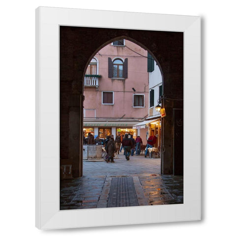 Venice Arches I White Modern Wood Framed Art Print by Crane, Rita