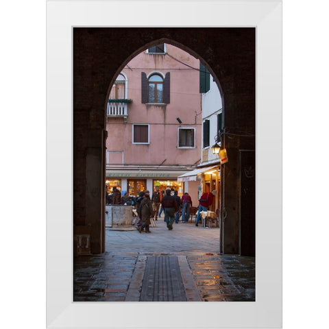 Venice Arches I White Modern Wood Framed Art Print by Crane, Rita