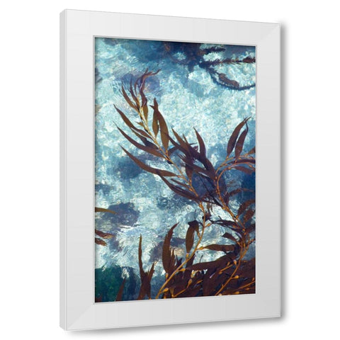 Mermaid Tresses III White Modern Wood Framed Art Print by Crane, Rita