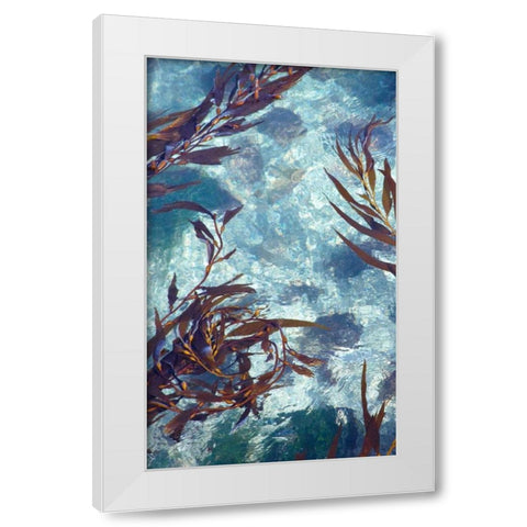 Mermaid Tresses IV White Modern Wood Framed Art Print by Crane, Rita