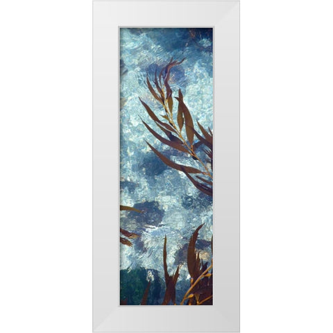 Mermaid Tresses V White Modern Wood Framed Art Print by Crane, Rita