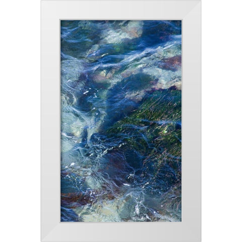 Tide Pool I White Modern Wood Framed Art Print by Crane, Rita