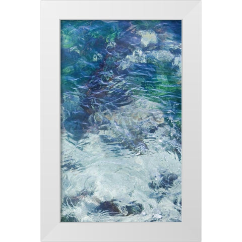 Tide Pool II White Modern Wood Framed Art Print by Crane, Rita