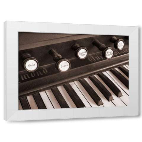 Organ I White Modern Wood Framed Art Print by Christensen, Jim