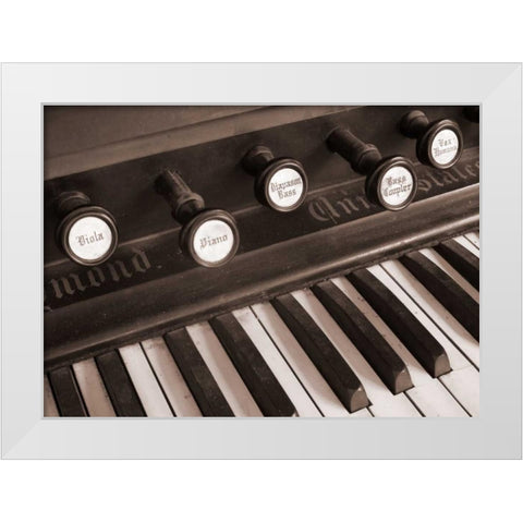 Organ I White Modern Wood Framed Art Print by Christensen, Jim