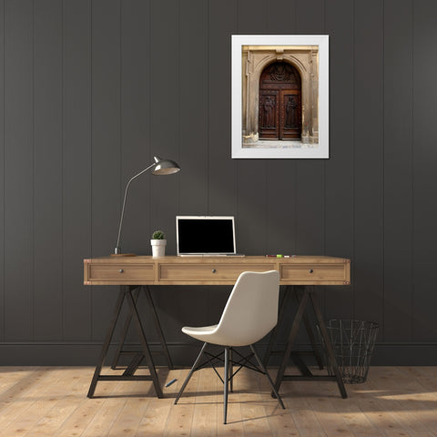 Prague Door V White Modern Wood Framed Art Print by Christensen, Jim