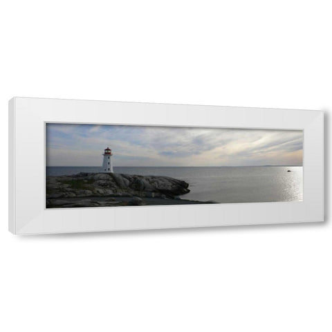 Lighthouse I White Modern Wood Framed Art Print by Christensen, Jim