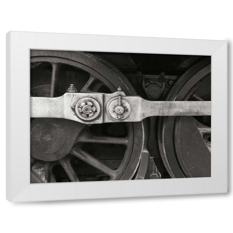 Train IV White Modern Wood Framed Art Print by Christensen, Jim