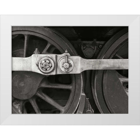 Train IV White Modern Wood Framed Art Print by Christensen, Jim