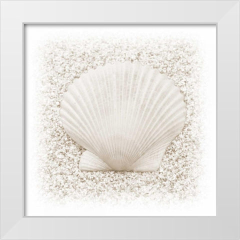 In the Sand II White Modern Wood Framed Art Print by Christensen, Jim