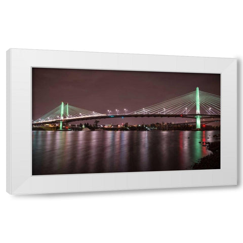 Tilikium Crossing White Modern Wood Framed Art Print by Hellmann, Stan