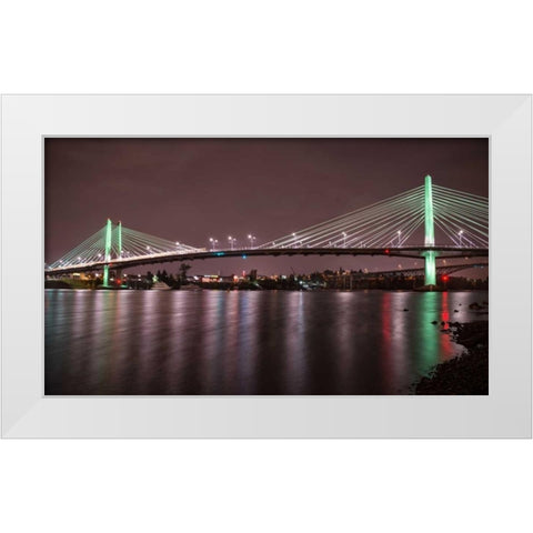 Tilikium Crossing White Modern Wood Framed Art Print by Hellmann, Stan