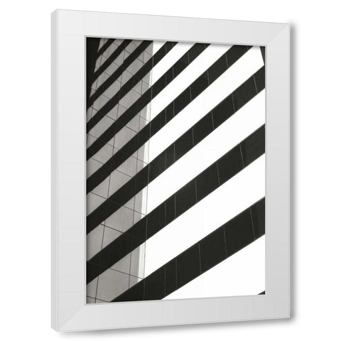 Geometric I White Modern Wood Framed Art Print by Hausenflock, Alan