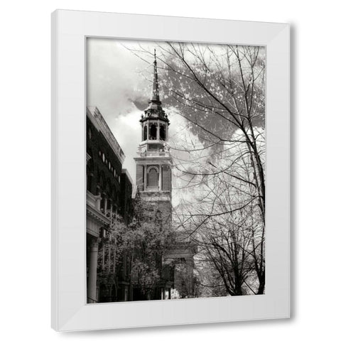 Renewal II White Modern Wood Framed Art Print by Hausenflock, Alan