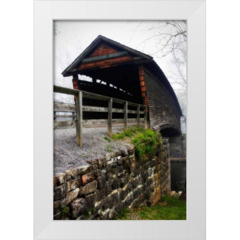 Humpback Bridge III White Modern Wood Framed Art Print by Hausenflock, Alan