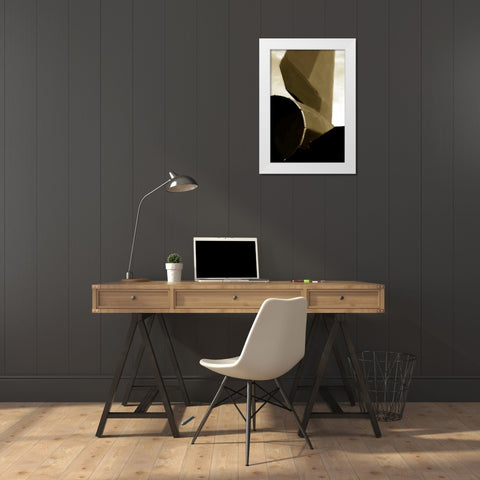 Blackbird I White Modern Wood Framed Art Print by Hausenflock, Alan