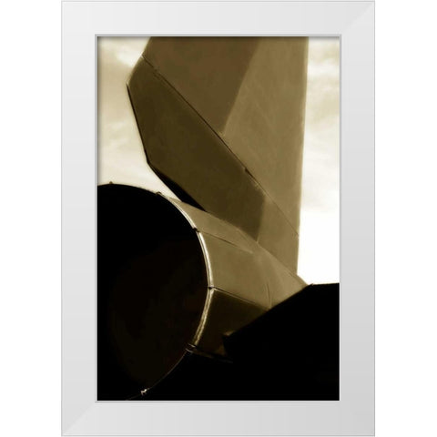 Blackbird I White Modern Wood Framed Art Print by Hausenflock, Alan