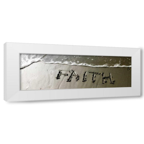 Faith White Modern Wood Framed Art Print by Hausenflock, Alan