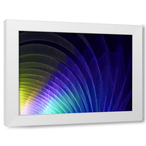 Arches of Color I White Modern Wood Framed Art Print by Hausenflock, Alan