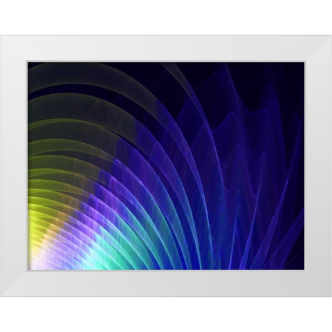 Arches of Color I White Modern Wood Framed Art Print by Hausenflock, Alan