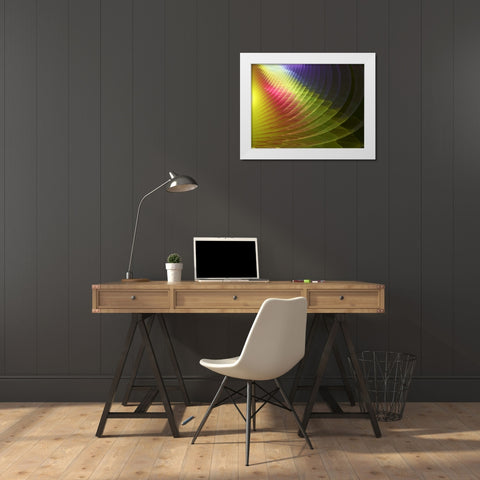 Arches of Color II White Modern Wood Framed Art Print by Hausenflock, Alan