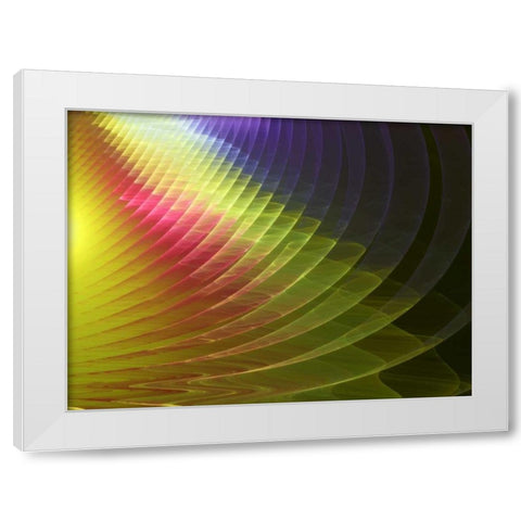 Arches of Color II White Modern Wood Framed Art Print by Hausenflock, Alan