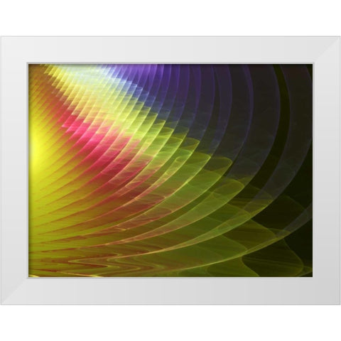 Arches of Color II White Modern Wood Framed Art Print by Hausenflock, Alan