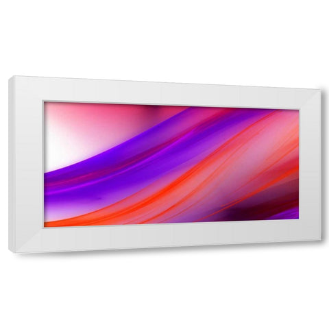 Flow II White Modern Wood Framed Art Print by Hausenflock, Alan