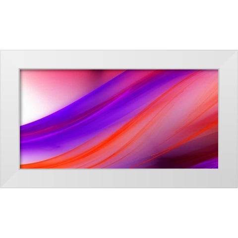 Flow II White Modern Wood Framed Art Print by Hausenflock, Alan