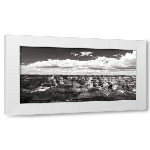 The Canyon Wall II White Modern Wood Framed Art Print by Hausenflock, Alan