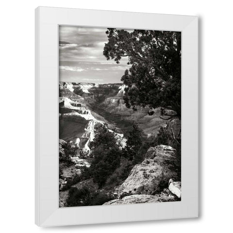 Canyon Gorge I White Modern Wood Framed Art Print by Hausenflock, Alan