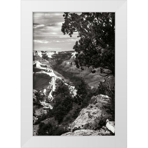 Canyon Gorge I White Modern Wood Framed Art Print by Hausenflock, Alan