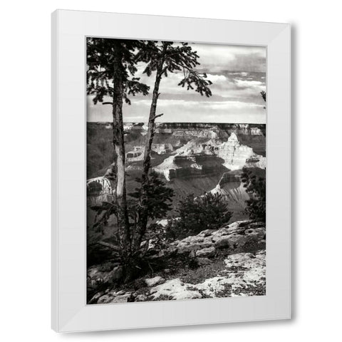 Canyon Gorge II White Modern Wood Framed Art Print by Hausenflock, Alan