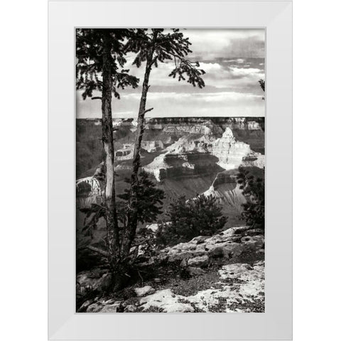 Canyon Gorge II White Modern Wood Framed Art Print by Hausenflock, Alan