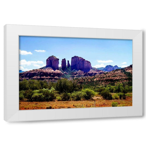 Cathedral Rock I White Modern Wood Framed Art Print by Hausenflock, Alan