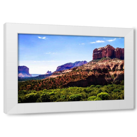 Cathedral Rock II White Modern Wood Framed Art Print by Hausenflock, Alan