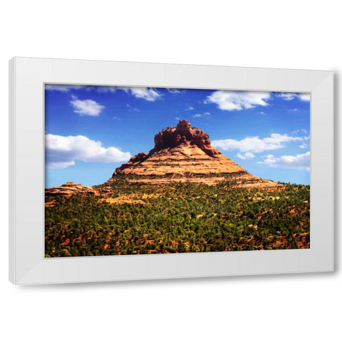 Silent Monolith II White Modern Wood Framed Art Print by Hausenflock, Alan