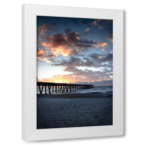 Mercers Pier IV White Modern Wood Framed Art Print by Hausenflock, Alan