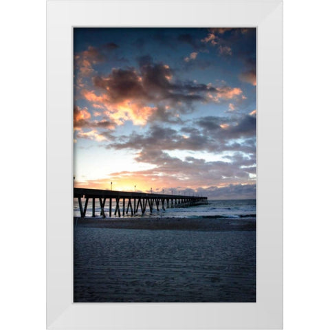 Mercers Pier IV White Modern Wood Framed Art Print by Hausenflock, Alan