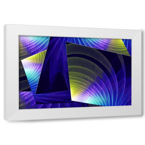 Colorful Planes I White Modern Wood Framed Art Print by Hausenflock, Alan