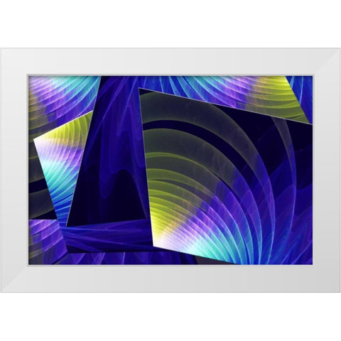Colorful Planes I White Modern Wood Framed Art Print by Hausenflock, Alan