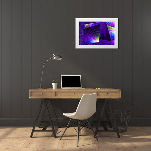 Colorful Planes II White Modern Wood Framed Art Print by Hausenflock, Alan