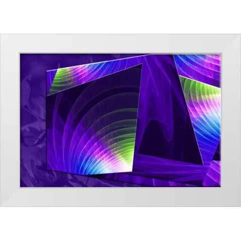 Colorful Planes II White Modern Wood Framed Art Print by Hausenflock, Alan