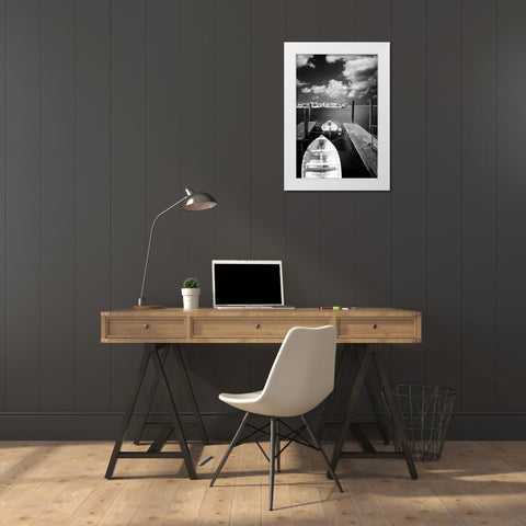 Summer on Taylors Creek II White Modern Wood Framed Art Print by Hausenflock, Alan