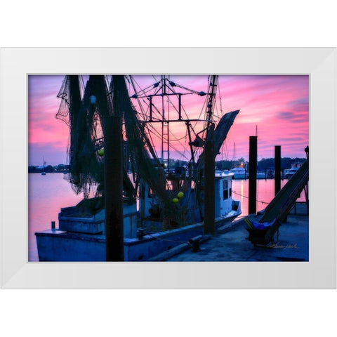 A Long Day Comming White Modern Wood Framed Art Print by Hausenflock, Alan